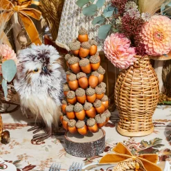 Autumn Decorations<Mrs. Alice Acorn Tree (Pair)