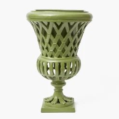 Vases | Vases & Planters<Mrs. Alice Adelaide Green Lattice Urn