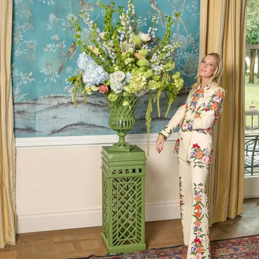 Vases | Vases & Planters<Mrs. Alice Adelaide Green Lattice Urn