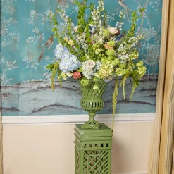 Vases | Vases & Planters<Mrs. Alice Adelaide Green Lattice Urn
