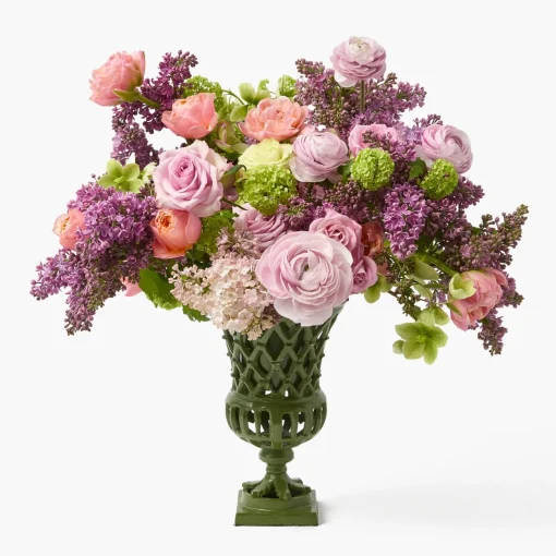 Vases | Vases & Planters<Mrs. Alice Adelaide Green Lattice Urn