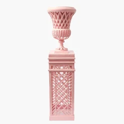 Vases | Vases & Planters<Mrs. Alice Adelaide Pink Lattice Urn & Pedestal