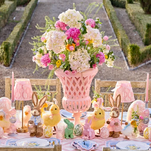 Vases | Vases & Planters<Mrs. Alice Adelaide Pink Lattice Urn