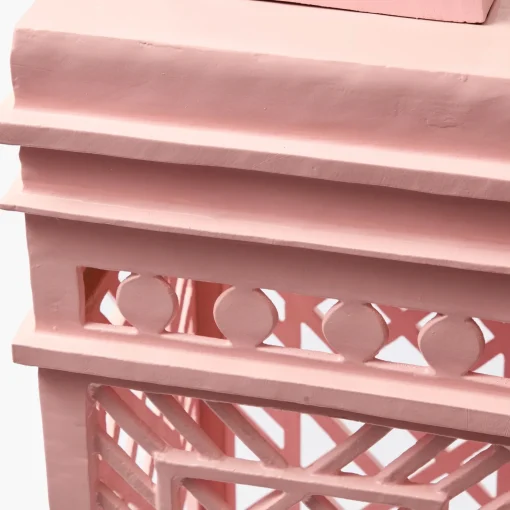 Vases | Vases & Planters<Mrs. Alice Adelaide Pink Lattice Urn & Pedestal