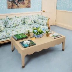 Furniture<Mrs. Alice Adele Grasscloth Coffee Table