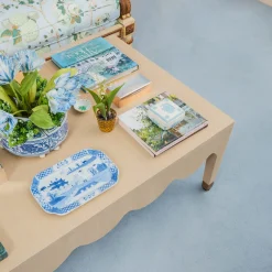 Furniture<Mrs. Alice Adele Grasscloth Coffee Table