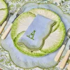 Table Linen Sets | Mrs. Alice Monogram<Mrs. Alice Alathea Blue & Green Placemats & Napkins (Set of 4)