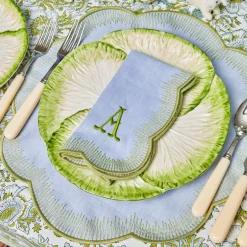 Table Linen Sets | Mrs. Alice Monogram<Mrs. Alice Alathea Blue & Green Placemats & Napkins (Set of 4)