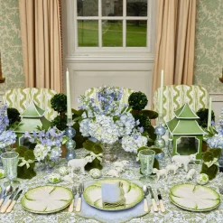 Table Linen Sets | Mrs. Alice Monogram<Mrs. Alice Alathea Blue & Green Placemats & Napkins (Set of 4)
