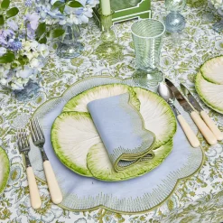 Table Linen Sets | Mrs. Alice Monogram<Mrs. Alice Alathea Blue & Green Placemats & Napkins (Set of 4)