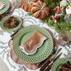 Napkins | Mrs. Alice Monogram<Mrs. Alice Alathea Caramel Linen Napkins (Set of 4)