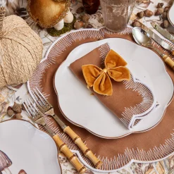 Napkins | Mrs. Alice Monogram<Mrs. Alice Alathea Caramel Linen Napkins (Set of 4)