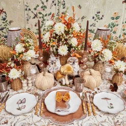 Napkins | Mrs. Alice Monogram<Mrs. Alice Alathea Caramel Linen Napkins (Set of 4)