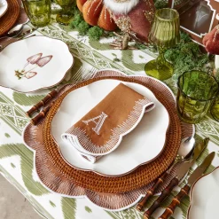 Napkins | Mrs. Alice Monogram<Mrs. Alice Alathea Caramel Linen Napkins (Set of 4)