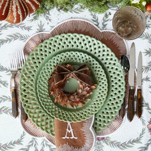 Table Linen Sets | Mrs. Alice Monogram<Mrs. Alice Alathea Caramel Linen Placemats & Napkins (Set of 4)