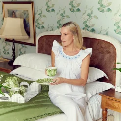 Nightwear | For Her<Mrs. Alice Alice Blue Sleeveless Nightdress