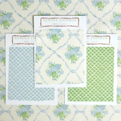 Serena Fresson Fabrics<Mrs. Alice Alice's Bouquet Fabric (Blue)