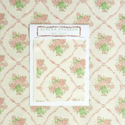 Serena Fresson Fabrics<Mrs. Alice Alice's Bouquet Fabric (Pink)