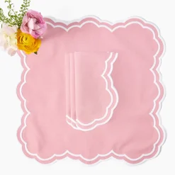 Napkins | Mrs. Alice Monogram<Mrs. Alice Allegra Pink Napkins (Set of 4)
