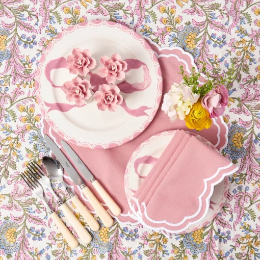 Table Linen Sets | Mrs. Alice Monogram<Mrs. Alice Allegra Pink Placemats & Napkins (Set of 4)