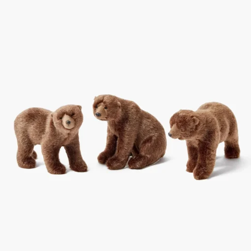 Christmas Decorations<Mrs. Alice Alpine Brown Bears (Set of 3)