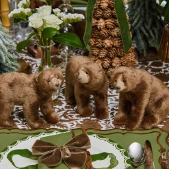 Christmas Decorations<Mrs. Alice Alpine Brown Bears (Set of 3)