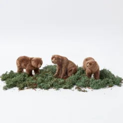 Christmas Decorations<Mrs. Alice Alpine Brown Bears (Set of 3)