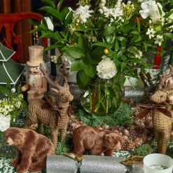 Christmas Decorations<Mrs. Alice Alpine Brown Bears (Set of 3)