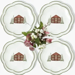 Crockery Sets<Mrs. Alice Alpine Chalet Dinner & Starter Plates (Set of 8)