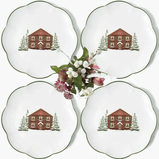Dinner Plates | Crockery Sets<Mrs. Alice Alpine Chalet Dinner Plate (Set of 4)