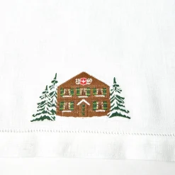 Napkins | Under £100<Mrs. Alice Alpine Chalet White Linen Napkins (Set of 4)