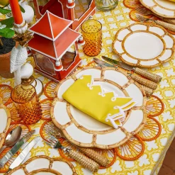 Glassware Sets<Mrs. Alice Amber Hobnail Jug and Glasses (Set of 6)