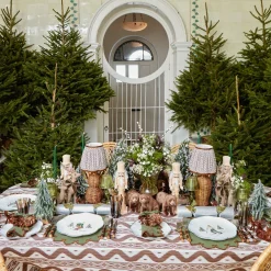 Placemats<Mrs. Alice Angelina Forest Green & Brown Placemats (Set of 4)