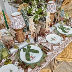 Placemats<Mrs. Alice Angelina Forest Green & Brown Placemats (Set of 4)