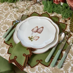 Napkins | Mrs. Alice Monogram<Mrs. Alice Angelina Forest Green & Brown Napkins (Set of 4)