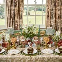 Napkins | Mrs. Alice Monogram<Mrs. Alice Angelina Forest Green & Brown Napkins (Set of 4)