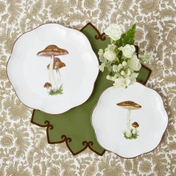 Placemats<Mrs. Alice Angelina Forest Green & Brown Placemats (Set of 4)