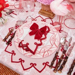 Table Linen Sets | Mrs. Alice Monogram<Mrs. Alice Angelina Pink & Red Placemats & Napkins (Set of 4)