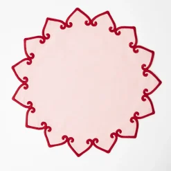 Table Linen Sets | Mrs. Alice Monogram<Mrs. Alice Angelina Pink & Red Placemats & Napkins (Set of 4)