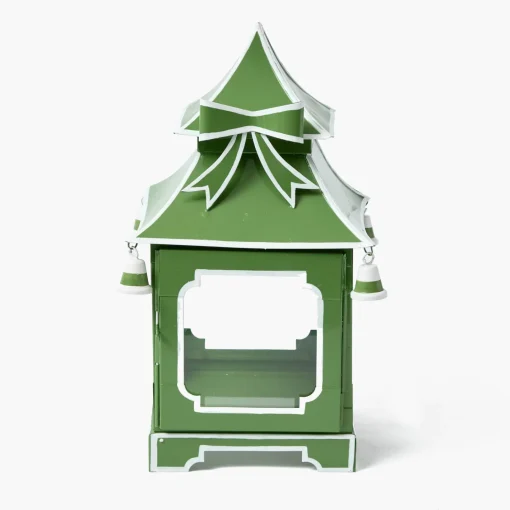 Spring Decorations | Pagodas & Lanterns<Mrs. Alice Apple Green Bow Pagoda Lantern