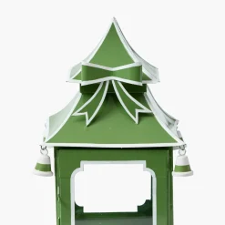 Spring Decorations | Pagodas & Lanterns<Mrs. Alice Apple Green Bow Pagoda Lantern