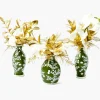 Vases | Vases & Planters<Mrs. Alice Apple Green Hand Painted Tole Bud Vases (Set of 3)
