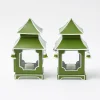 Year-round Decorations | Spring Decorations<Mrs. Alice Apple Green Mini Pagoda Lantern (Pair)