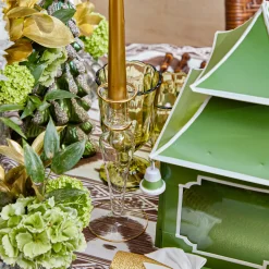 Year-round Decorations | Spring Decorations<Mrs. Alice Apple Green Mini Pagoda Lantern (Pair)