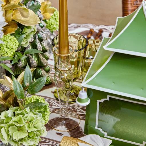 Year-round Decorations | Spring Decorations<Mrs. Alice Apple Green Mini Pagoda Lantern (Pair)