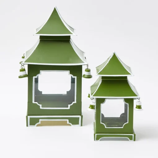 Year-round Decorations | Spring Decorations<Mrs. Alice Apple Green Pagoda Lantern Set