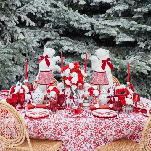 Christmas Decorations<Mrs. Alice Assorted Red Glitter Nutcracker Trio