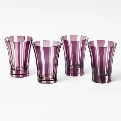 Summer Glassware | Glasses<Mrs. Alice Aubergine Positano Glasses (Set of 4)