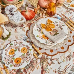 Starter Plates | Crockery Sets<Mrs. Alice Autumn Flowers Starter Plates (Set of 4)