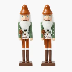 Autumn Decorations<Mrs. Alice Autumnal Gnome Nutcracker (Pair) - 38cm